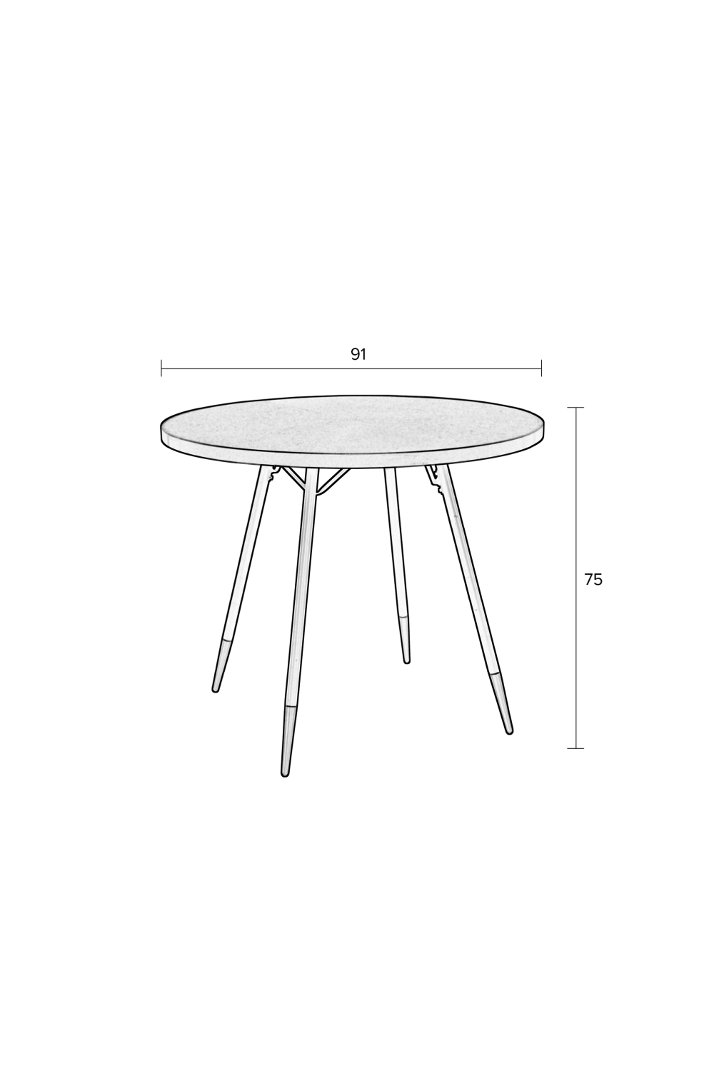 Table à manger en frêne