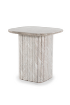 Table d'appoint en marbre gris