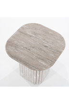 Table d'appoint en marbre gris