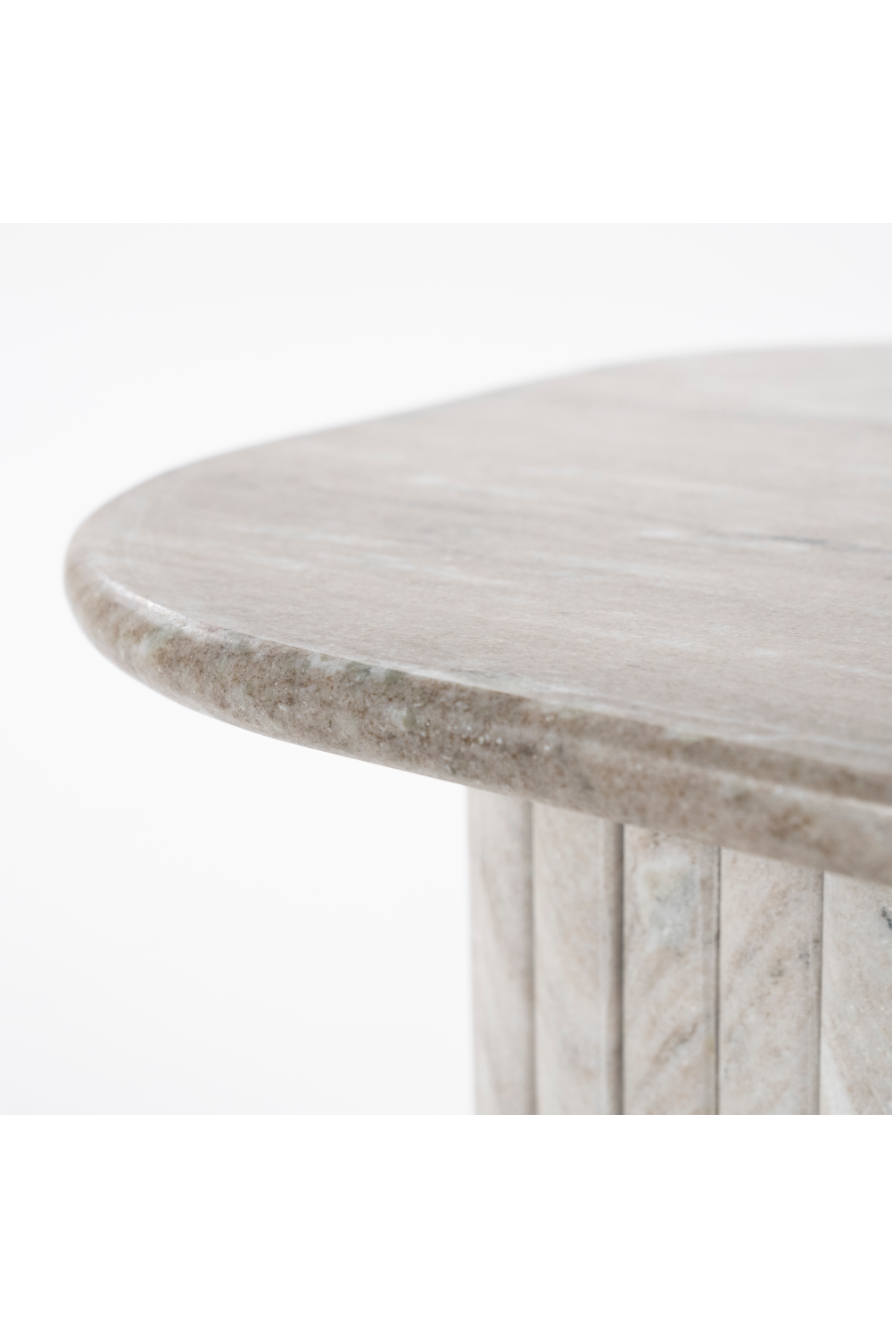 Table d'appoint en marbre gris