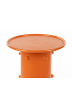 Table d'appoint ronde orange