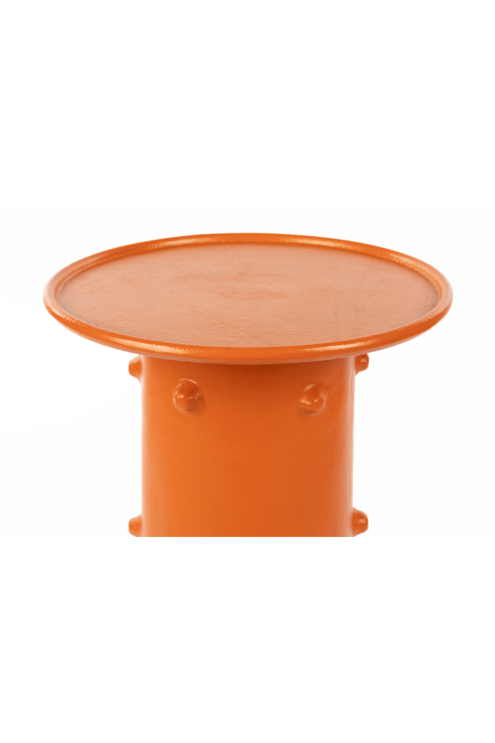 Table d'appoint ronde orange