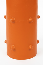 Table d'appoint ronde orange