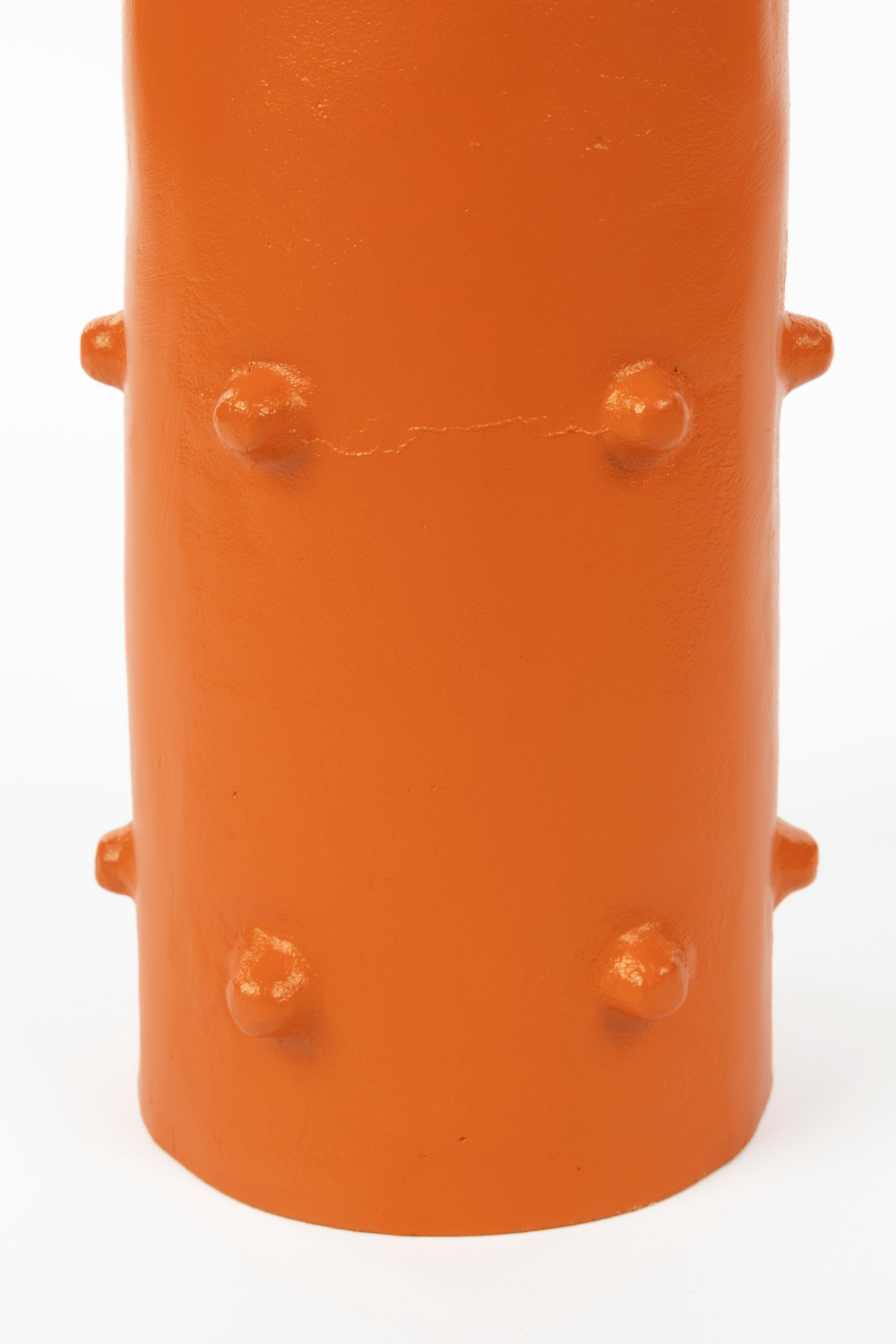 Table d'appoint ronde orange