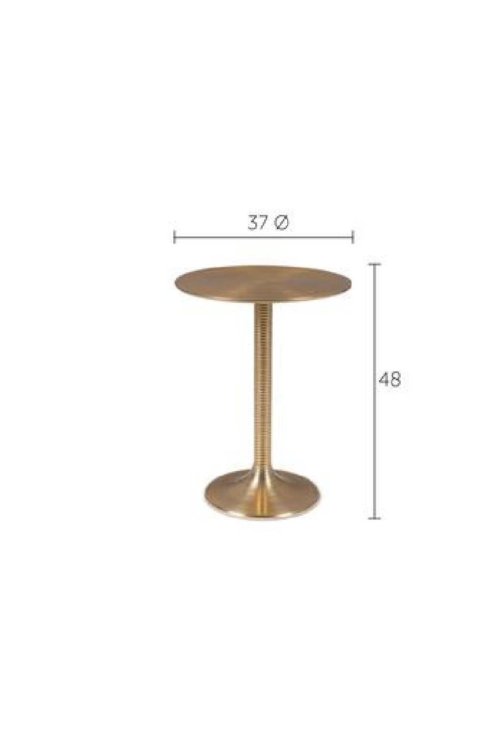 Table d'appoint ronde à piedestal
