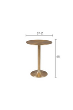Table d'appoint ronde à piedestal