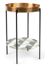 Table d'appoint avec plateau amovible