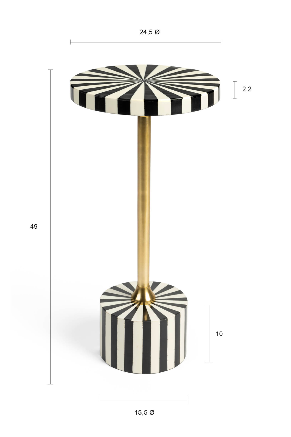 Table d'appoint Rétro Moderne