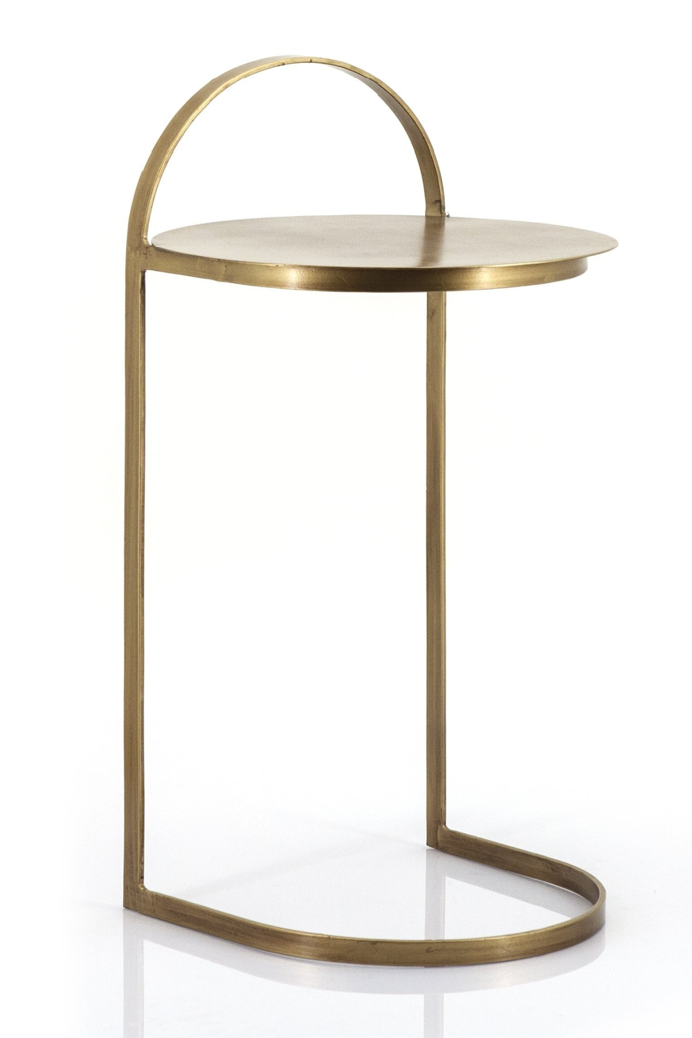 Table d'appoint en métal en U