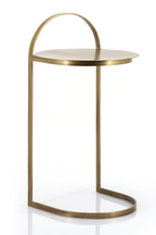 Table d'appoint en métal en U