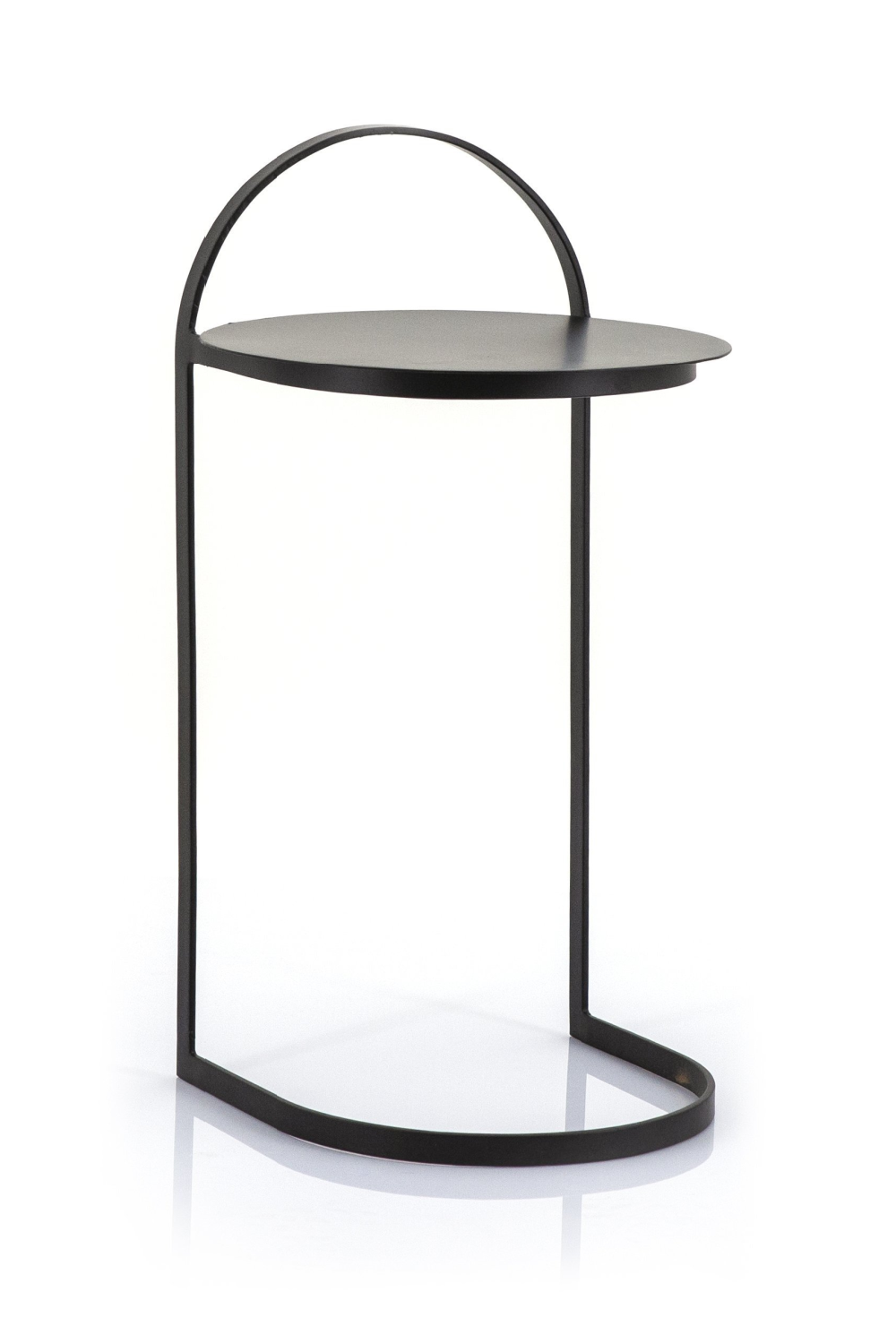 Table d'appoint en métal en U