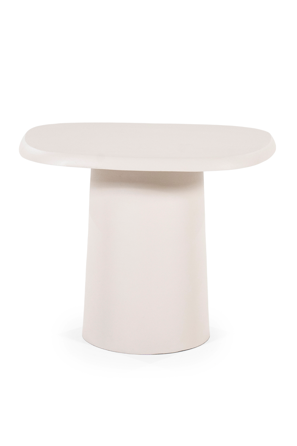 Table d'appoint latérale en aluminium blanc