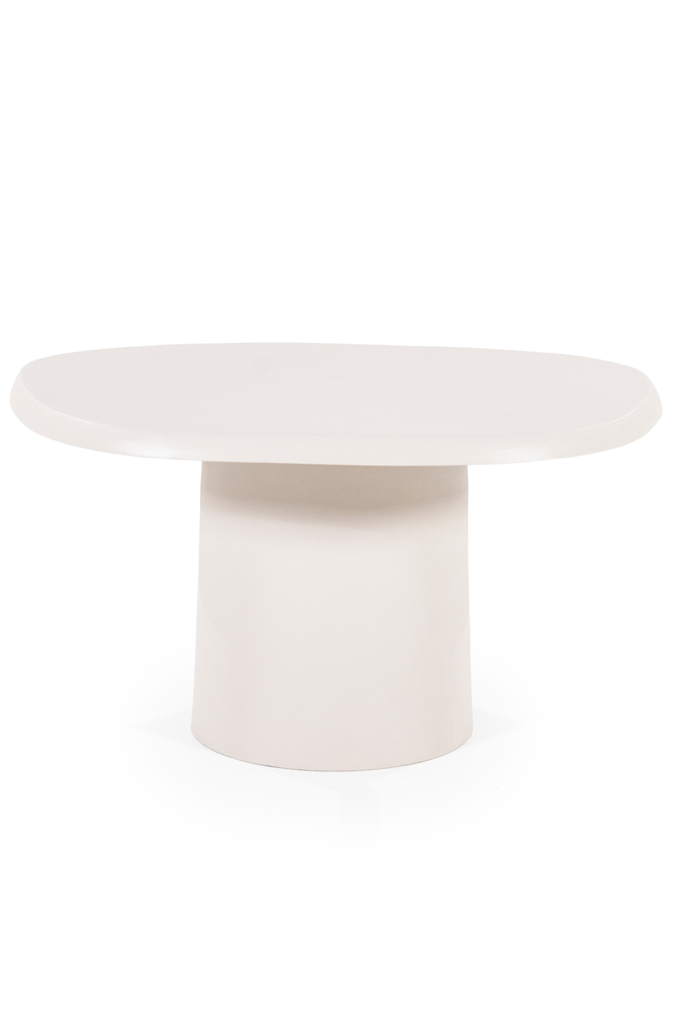 Table d'appoint latérale en aluminium blanc