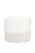 Table d'appoint en céramique blanche