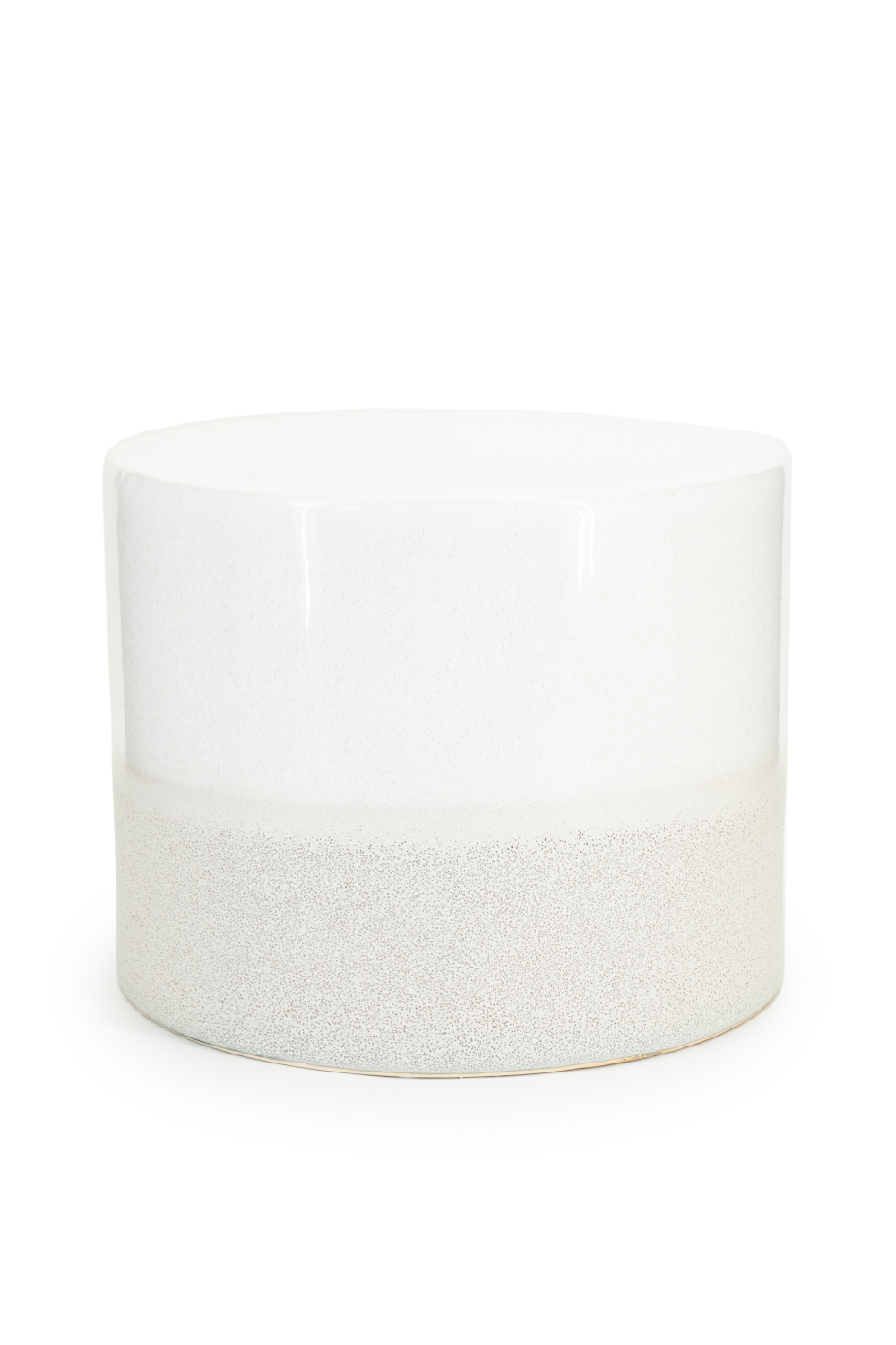 Table d'appoint en céramique blanche