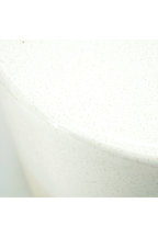Table d'appoint en céramique blanche