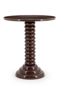 Table d'appoint piédestal en aluminium