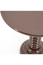Table d'appoint piédestal en aluminium