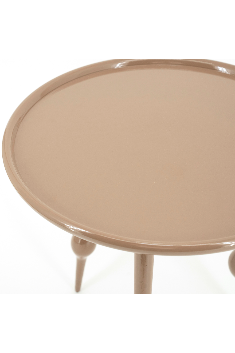Table d'appoint trépied en aluminium