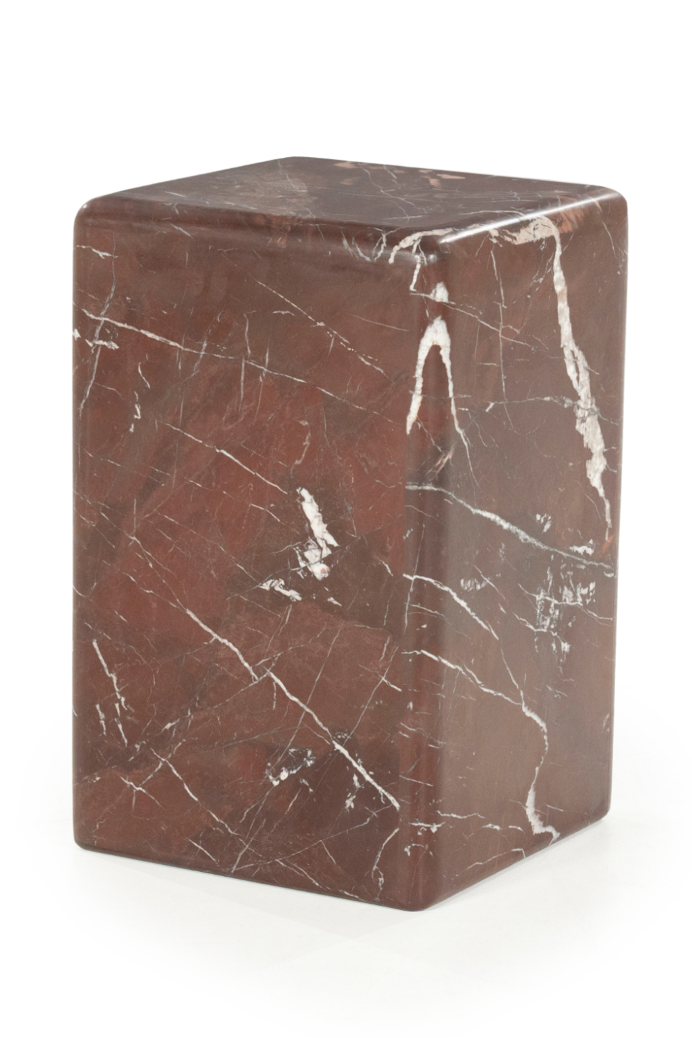 Table d'appoint carrée en marbre poli