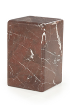 Table d'appoint carrée en marbre poli