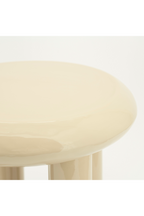 Table d'appoint ronde en fer laqué