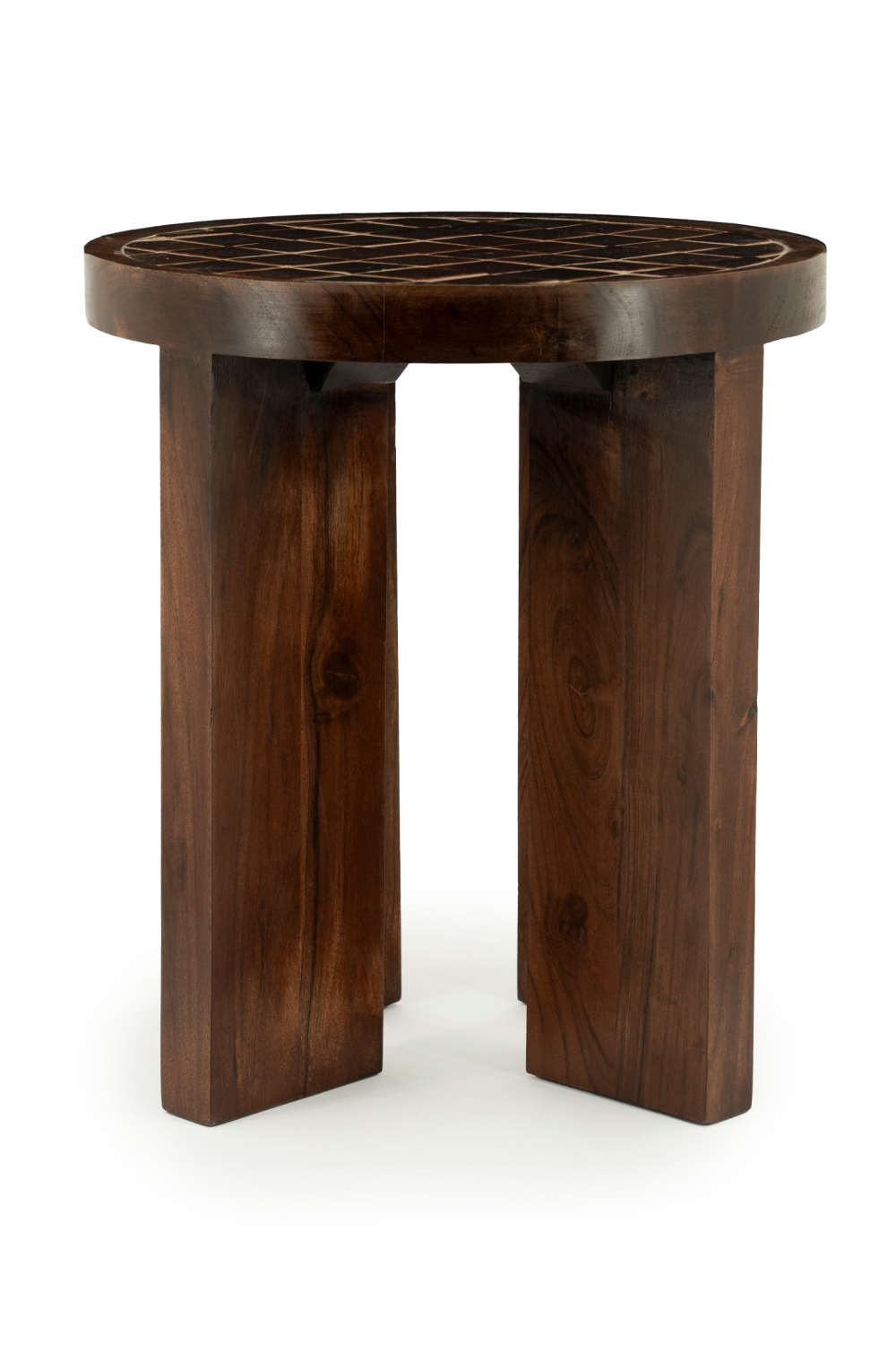 Table d'appoint en céramique marron