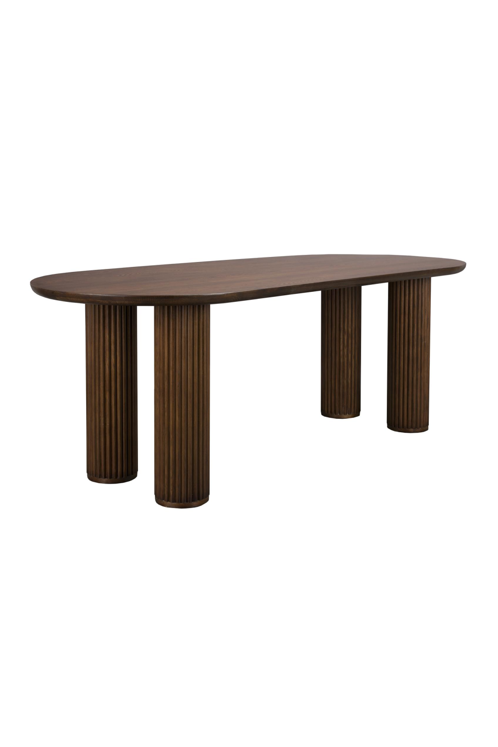 Table à manger en chêne brun