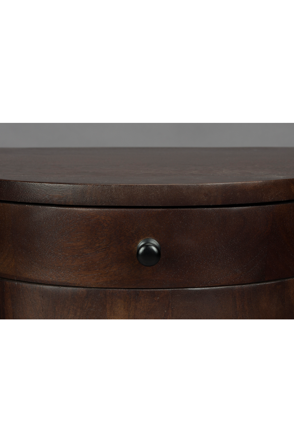 Table d'appoint demi-lune 1 tiroir