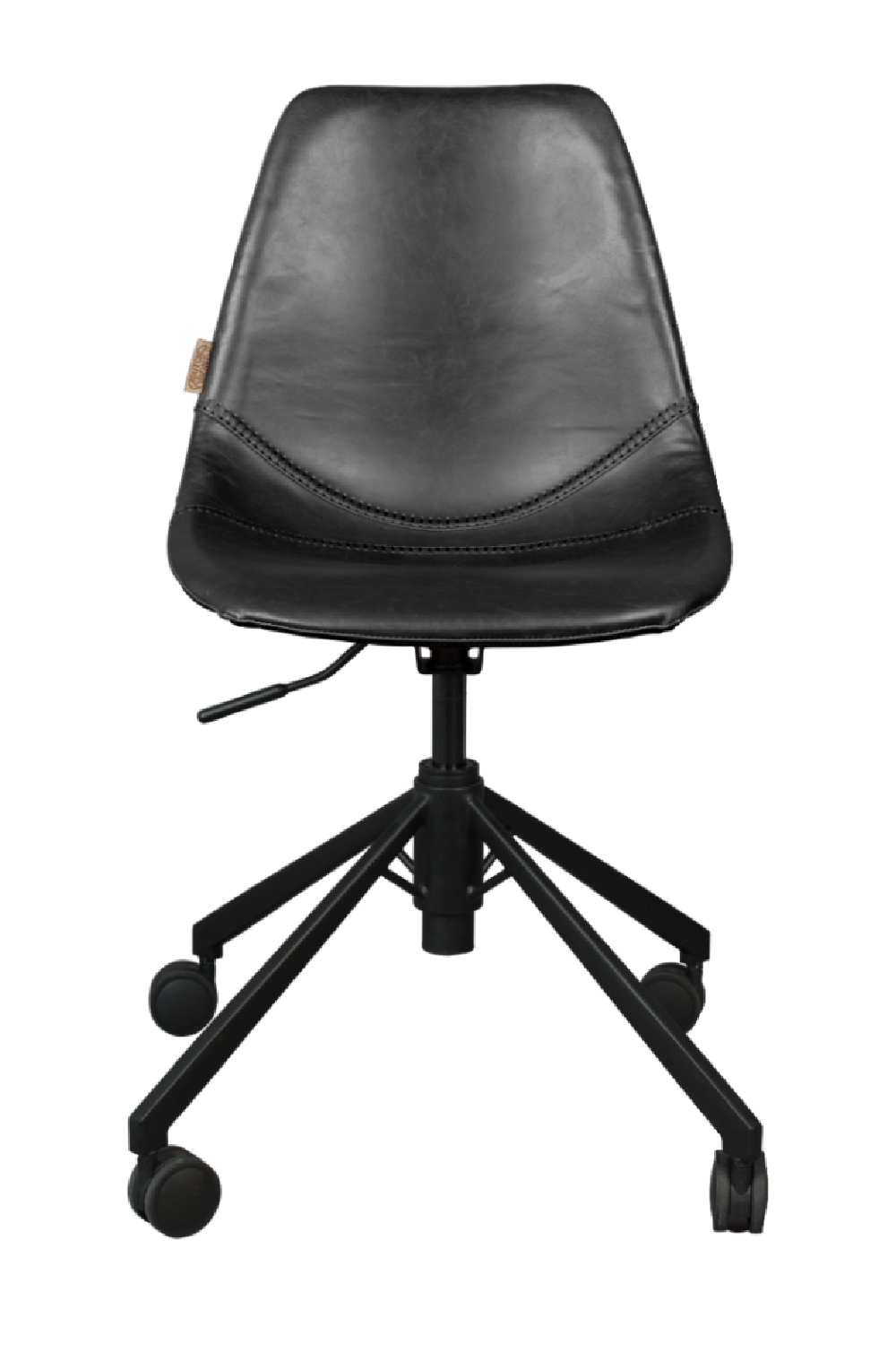 Chaise de bureau en cuir vintage