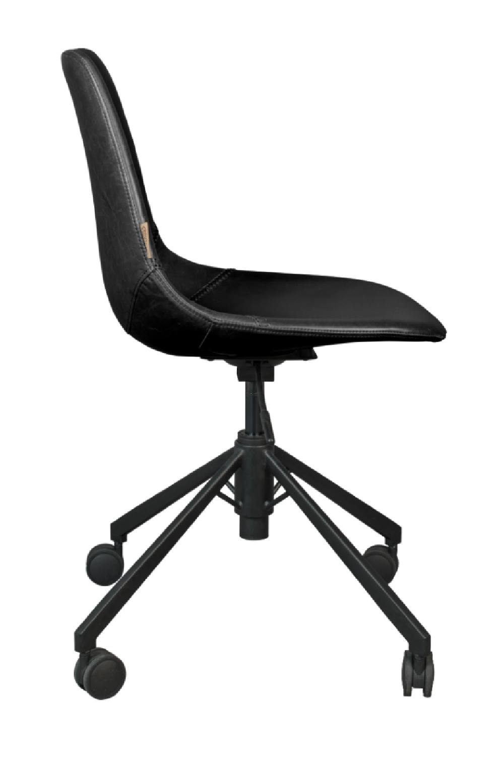 Chaise de bureau en cuir vintage