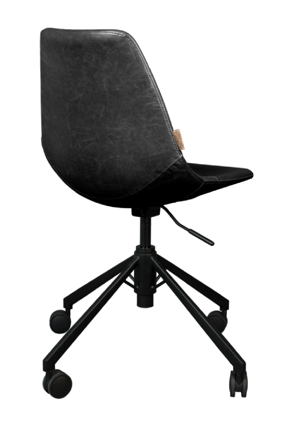 Chaise de bureau en cuir vintage