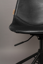 Chaise de bureau en cuir vintage