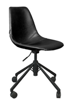 Chaise de bureau en cuir vintage