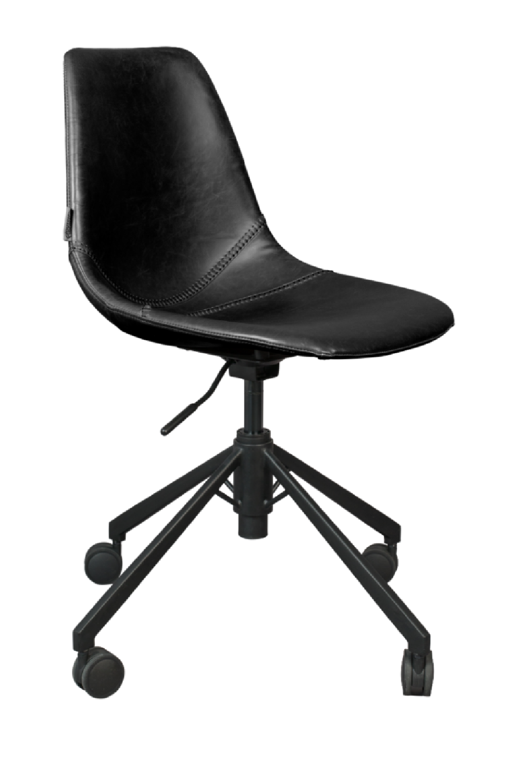 Chaise de bureau en cuir vintage