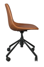 Chaise de bureau en cuir vintage