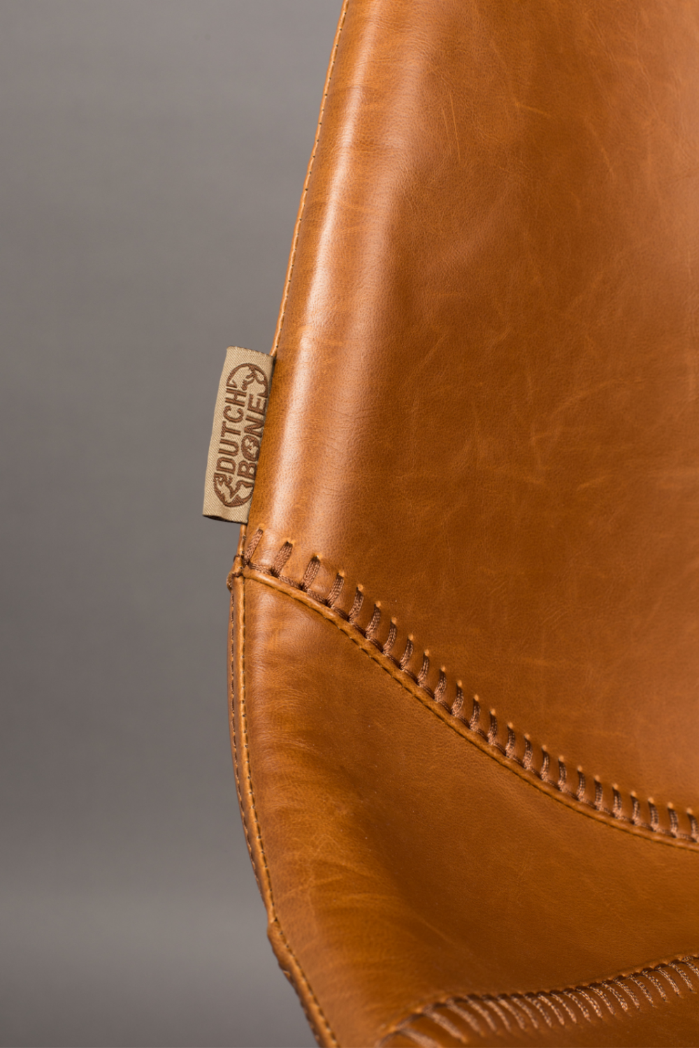 Chaise de bureau en cuir vintage