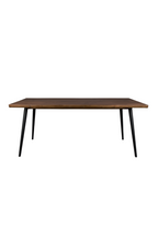 Table de salle à manger en placage de noyer