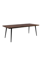 Table de salle à manger rectangulaire XL en noyer