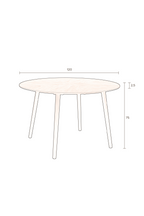 Table de salle à manger en hévéa