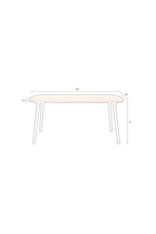 Table à manger rectangulaire en bois