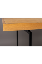 Table de salle à manger à chevrons en bois