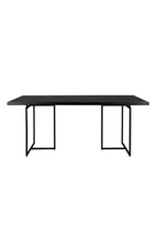 Table de salle à manger à chevrons en bois