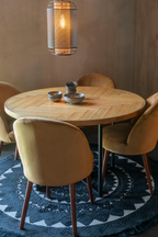 Table de salle à manger ronde en acacia