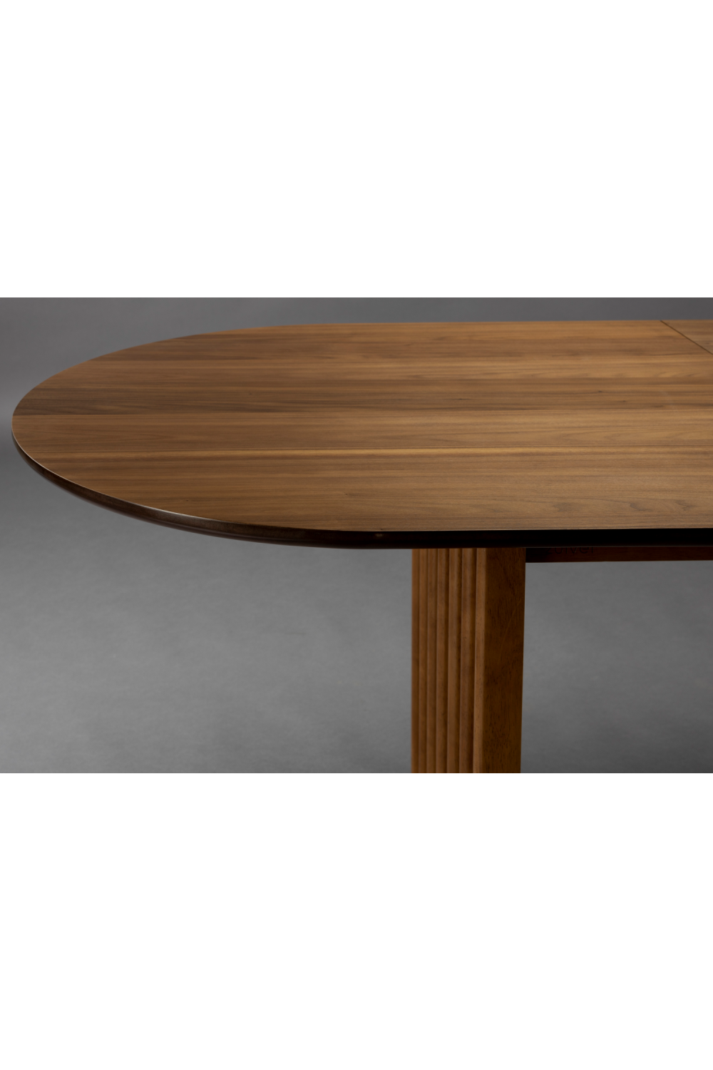 Table à manger ovale réglable en chêne