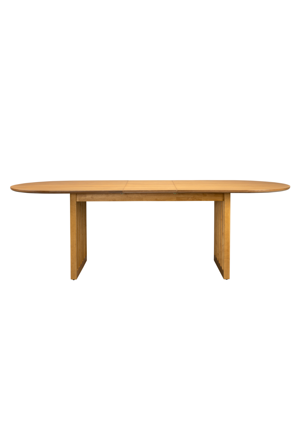 Table à manger ovale réglable en chêne