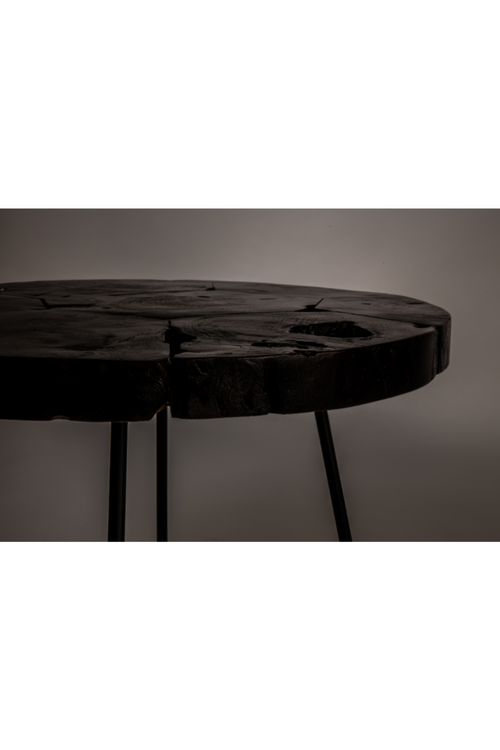 Table d'appoint en teck noir