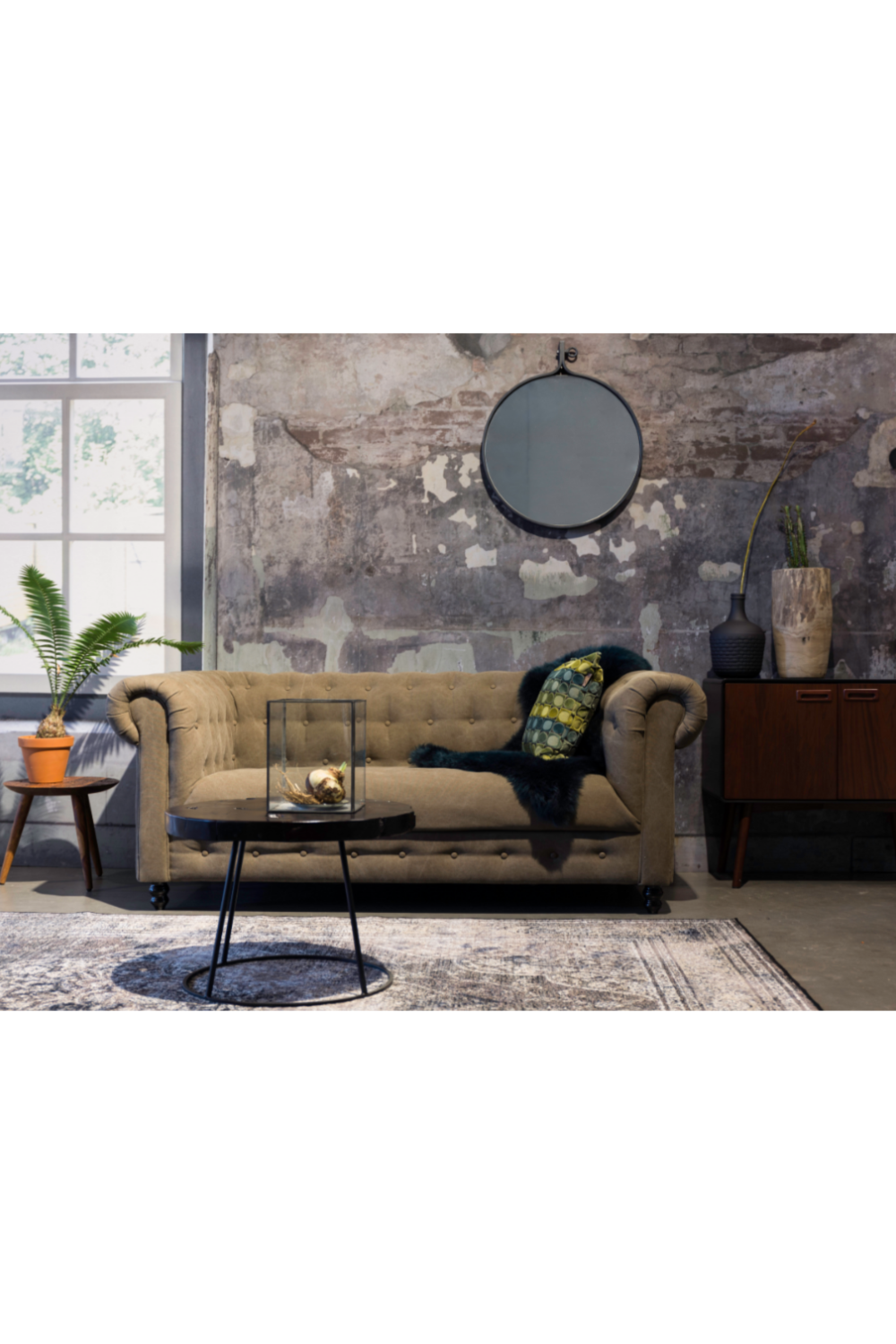 Table d'appoint en teck noir