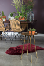 Table d'appoint en laiton antique