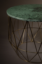 Table d'appoint à base en fil de fer géométrique